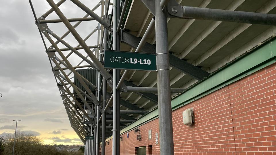 New gate signage at Home Park
