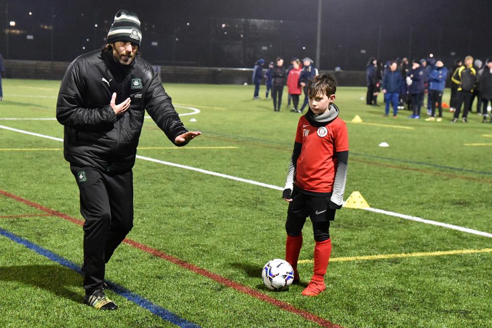 Jamie Lowry at the Elite Coaching Hub launch in Penryn