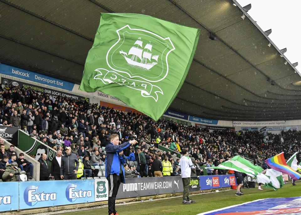 Home Park flags waving