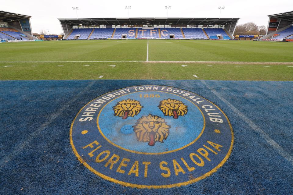 Montgomery Waters Meadow, home of Shrewsbury Town FC