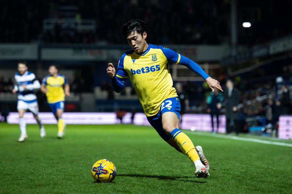 Stoke City in action on Tuesday night
