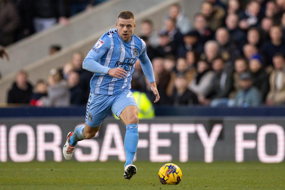 Coventry City in action on Sunday