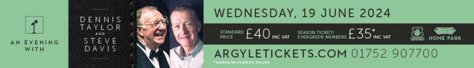 an evening with Steve Davis and Dennis Taylor 