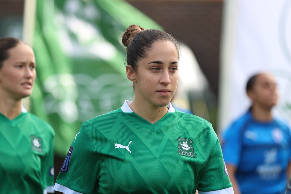 Ava Kuyken at Argyle, during the 2024/25 season.