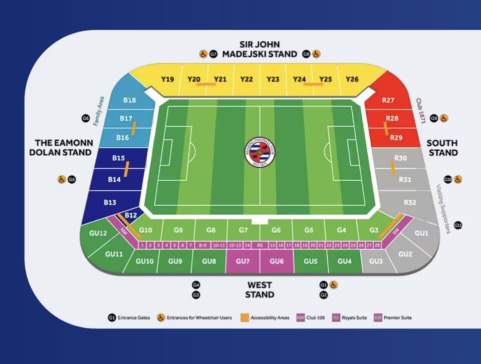 Reading Seating Map