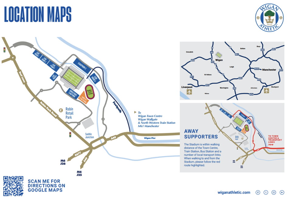 Wigan Location Map