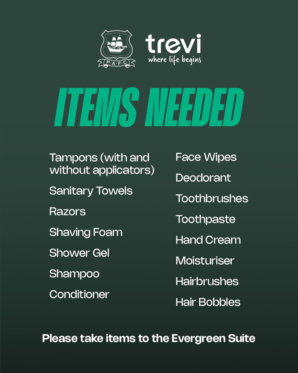Items needed by Trevi