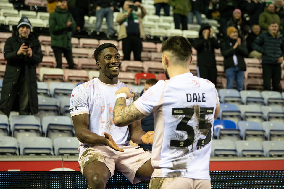 Bim Pepple and Owen Dale celebrate