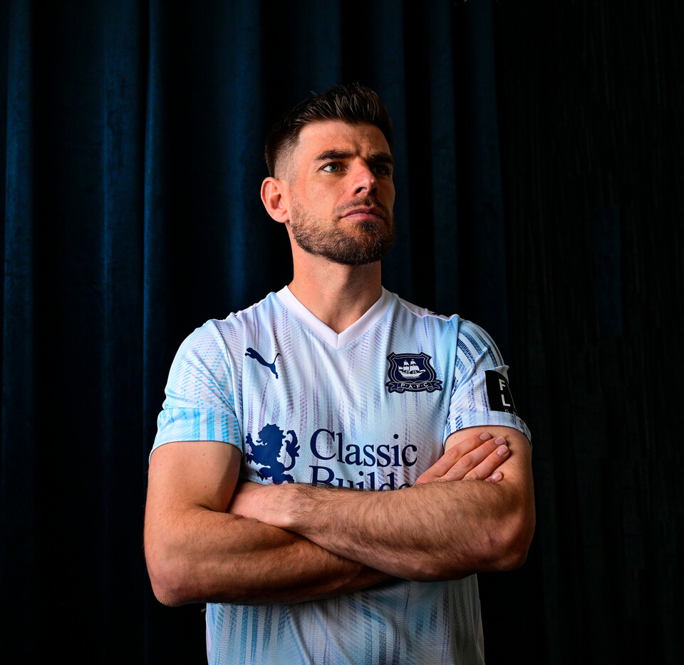 Joe Edwards wearing the 2026/27 Away kit