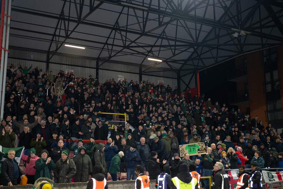 Argyle fans at Leyton Orient
