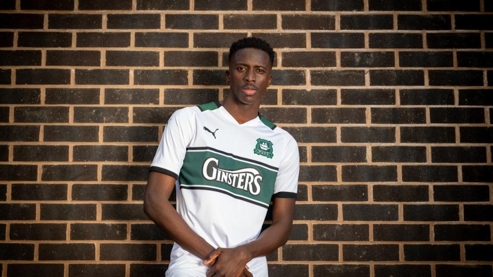 Panutche Camara in our new away shirt