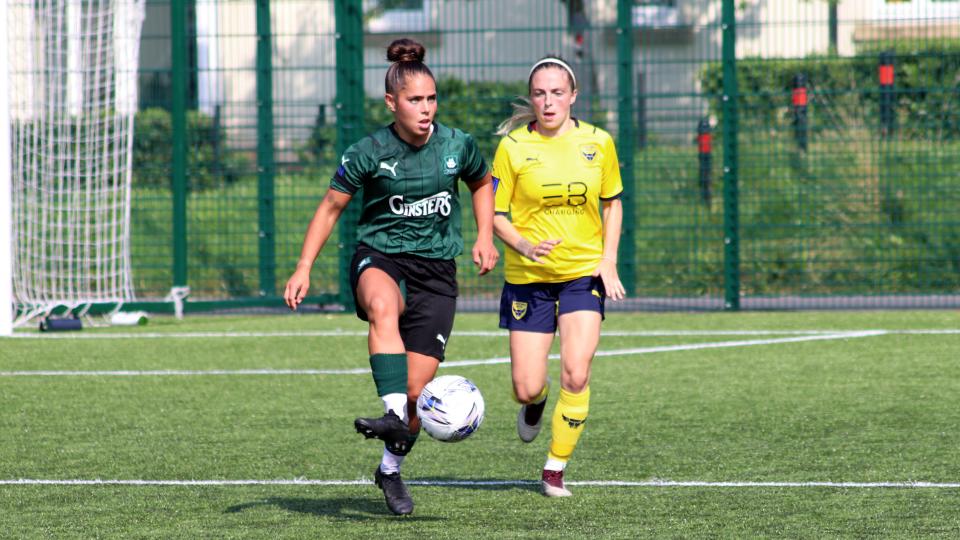 Action from Argyle Women v Oxford United Women