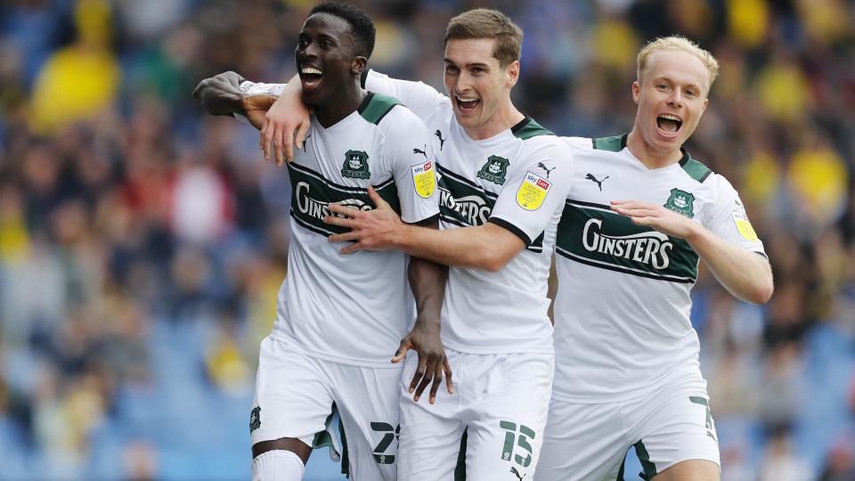 Argyle Celebrate Goal v Oxford