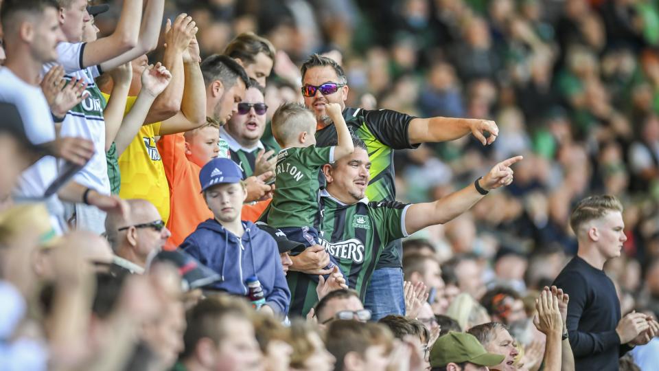 Green Army against Sheffield Wednesday