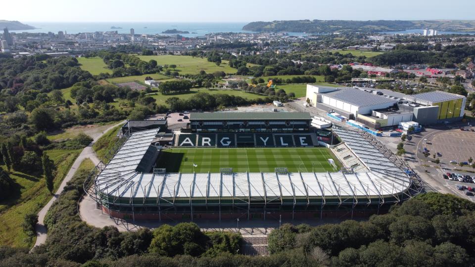 Home Park from above