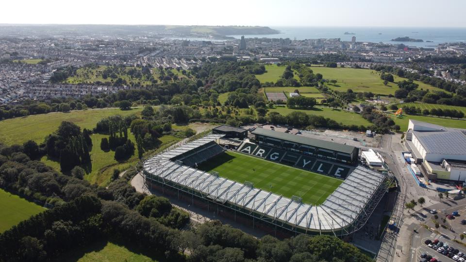 Home Park from above