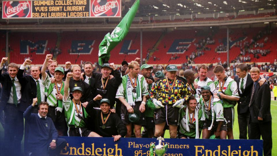 The 1996 promotion-winning side at Wembley