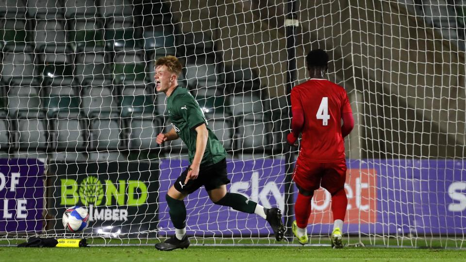 Jenkins-Davies celebrates scoring the opener