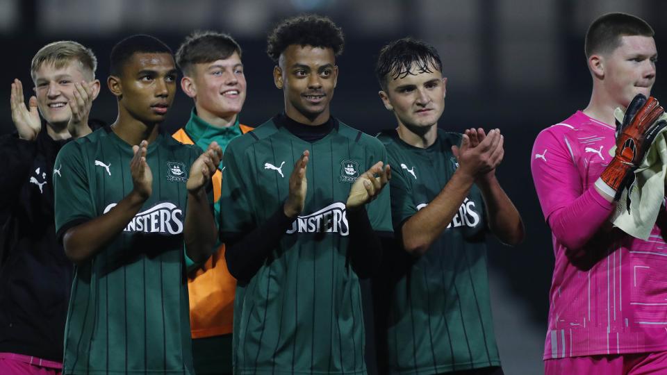 Argyle Academy players celebrate win over Mangotsfield