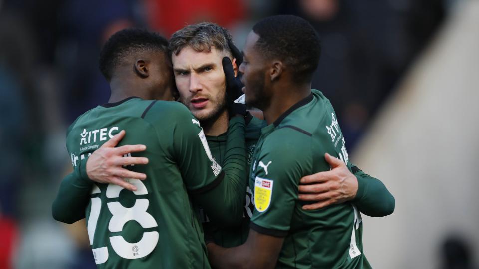 Players celebrate equaliser