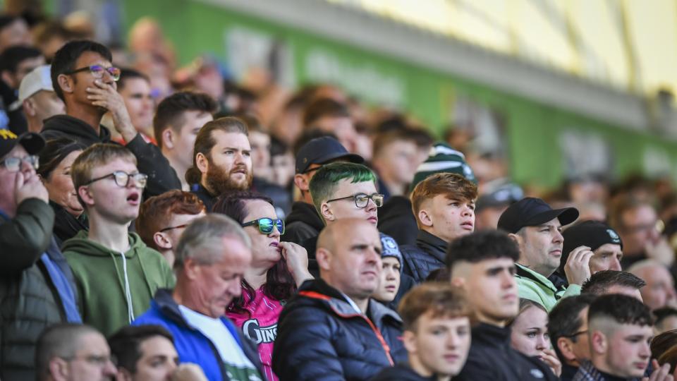 Green Army against Ipswich Town