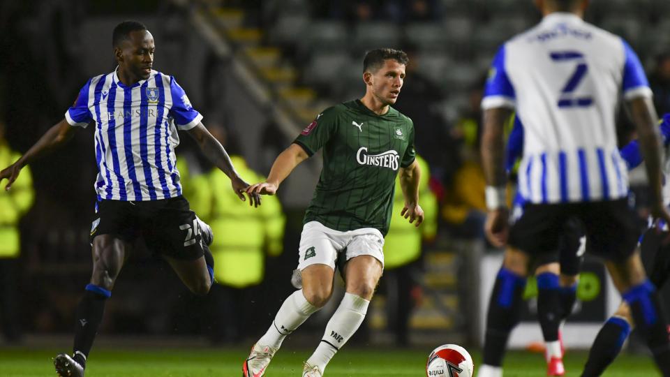 Jordan Houghton against Sheffield Wednesday