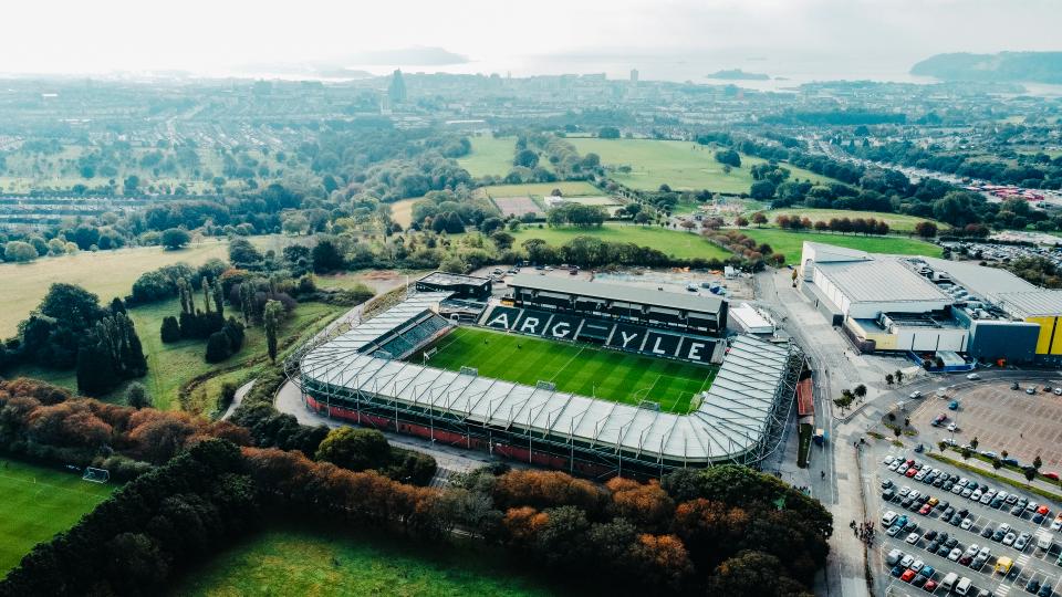 Home Park from above