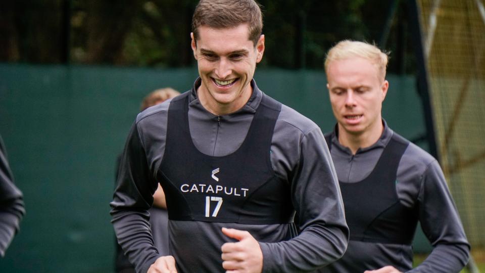 Conor Grant and Ryan Broom in training