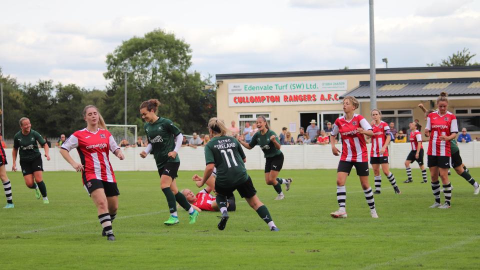 Action from Argyle Women v Exeter City Women