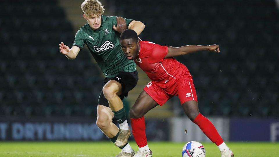 Brandon Pursall in FA Youth Cup action