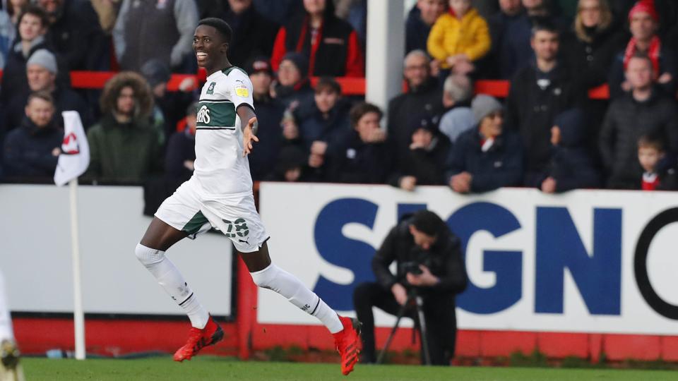 Perfect Pan celebrates his opener at Cheltenham