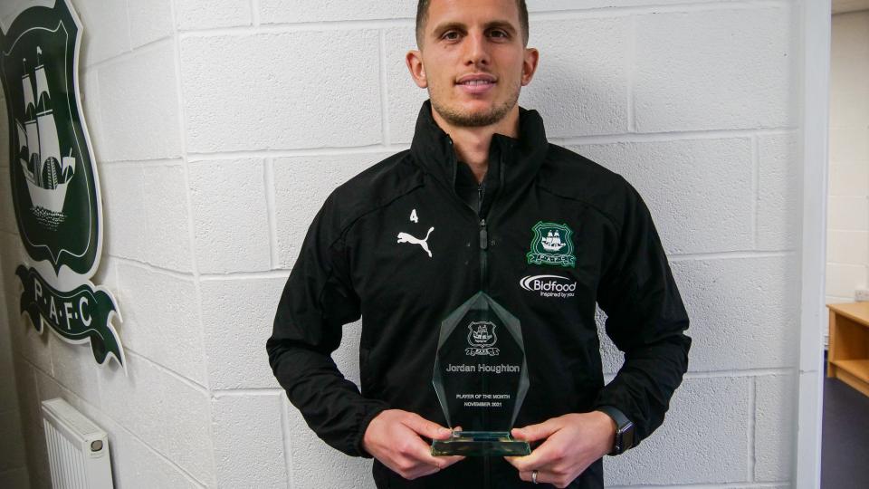 Jordan Houghton player of the month