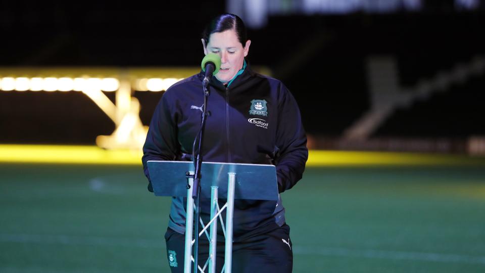 Katie Middleton reads at the Christmas Carol Service