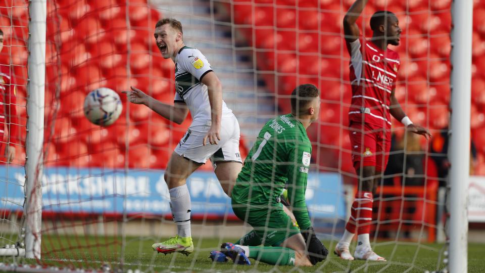 Jephcott scores in his 100th Argyle appearance