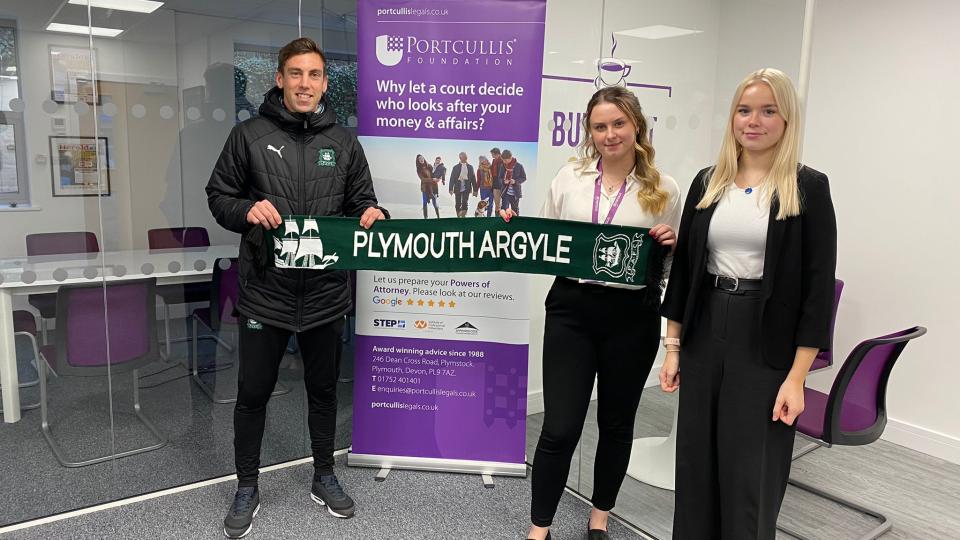 Gary Sawyer visits Portcullis Legals office