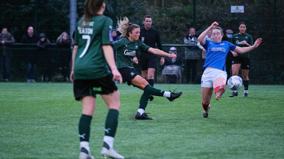 Action from Argyle Women v Portsmouth Women