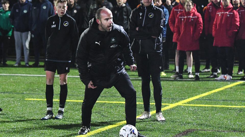 Lee Hodge at the West Cornwall Elite Coaching Hub