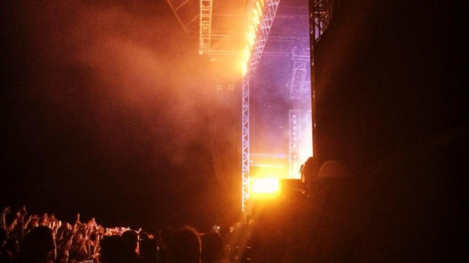 An image from the MTV Crashes event at Plymouth Hoe