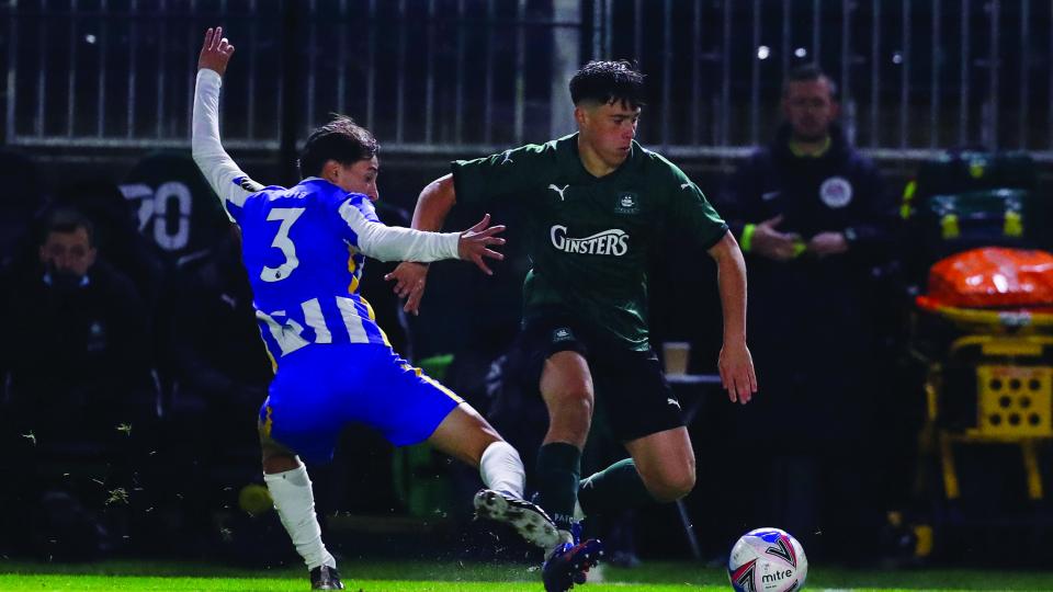 Oscar Rutherford in the FA Youth Cup