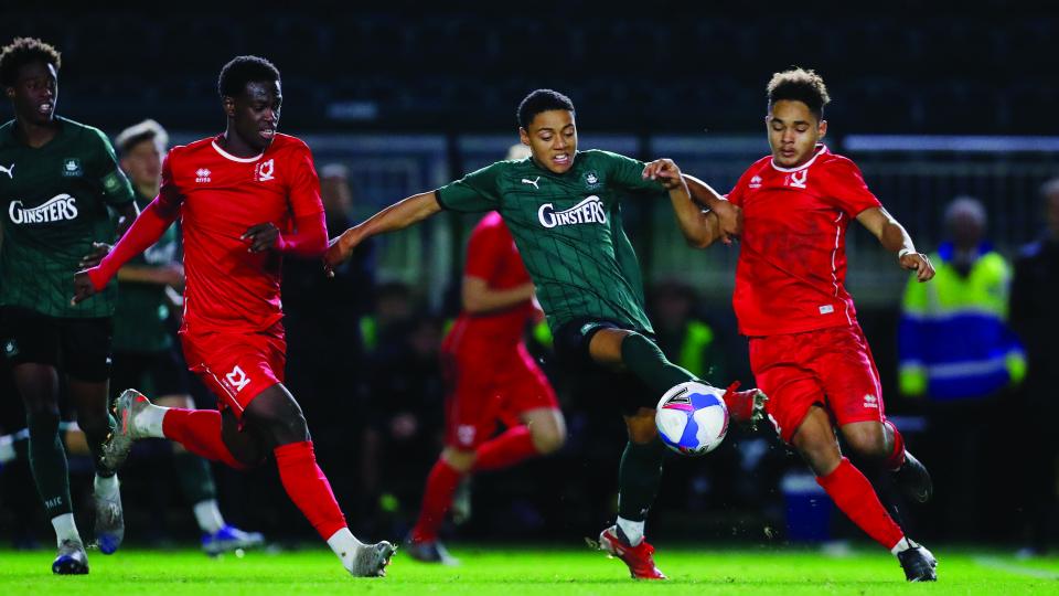Caleb Roberts in the FA Youth Cup