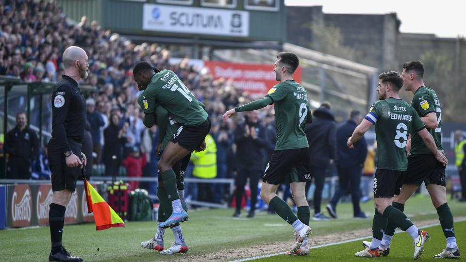 Panutche Camara celebrates the opening goal