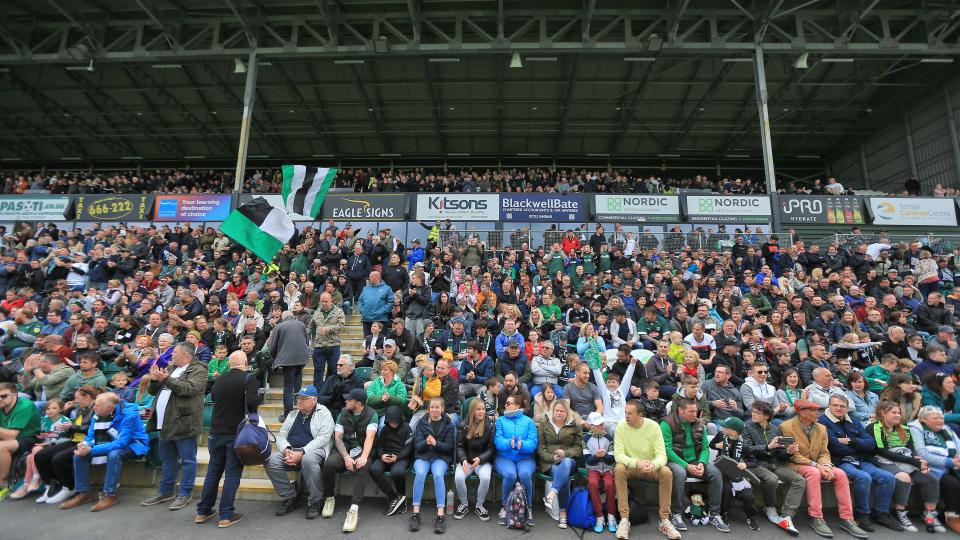 Green Army in the Mayflower Grandstand