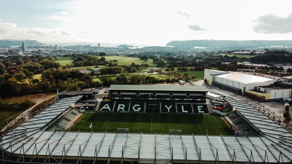 Home Park from above