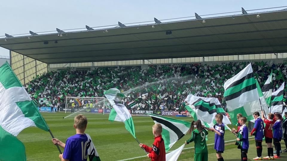 PAFC Displays Flags at Home Park