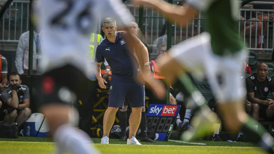Steven Schumacher on the sidelines