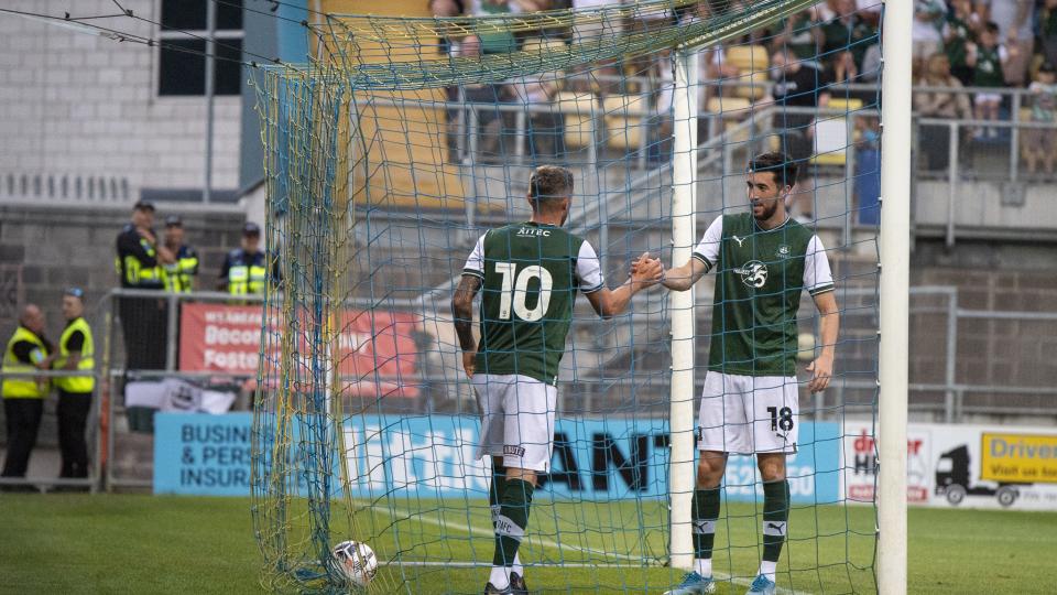 Goalscorers celebrate
