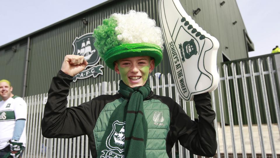 Young fan at Home Park