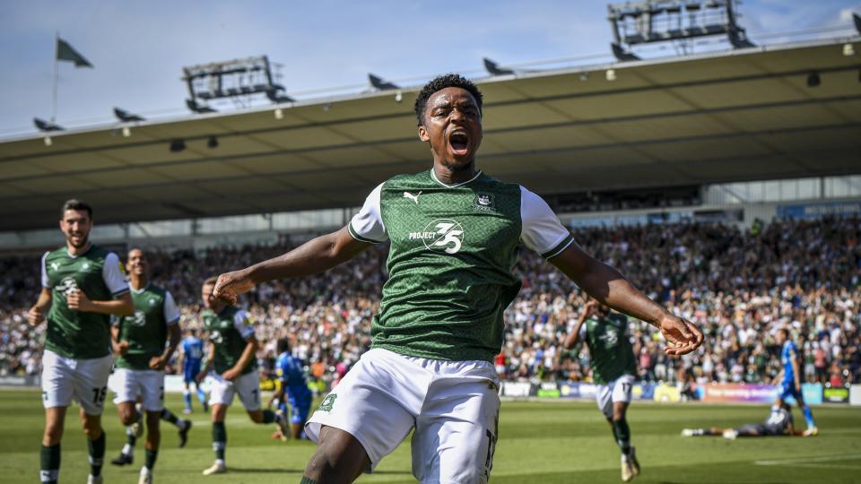 Niall Ennis celebrates the opener