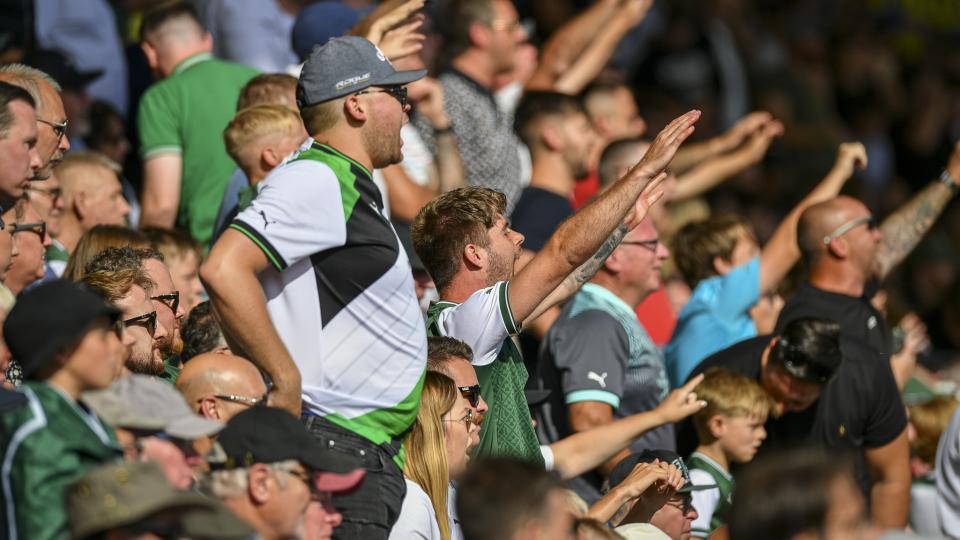 The Green Army against Bolton Wanderers