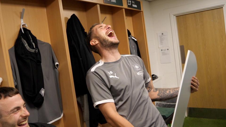 Danny Mayor laughing